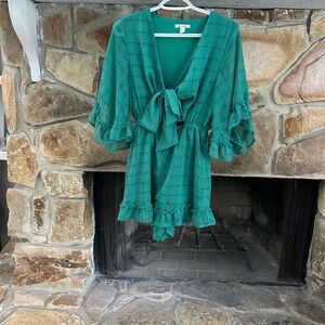 Miami Green Ruffled Jumpsuit